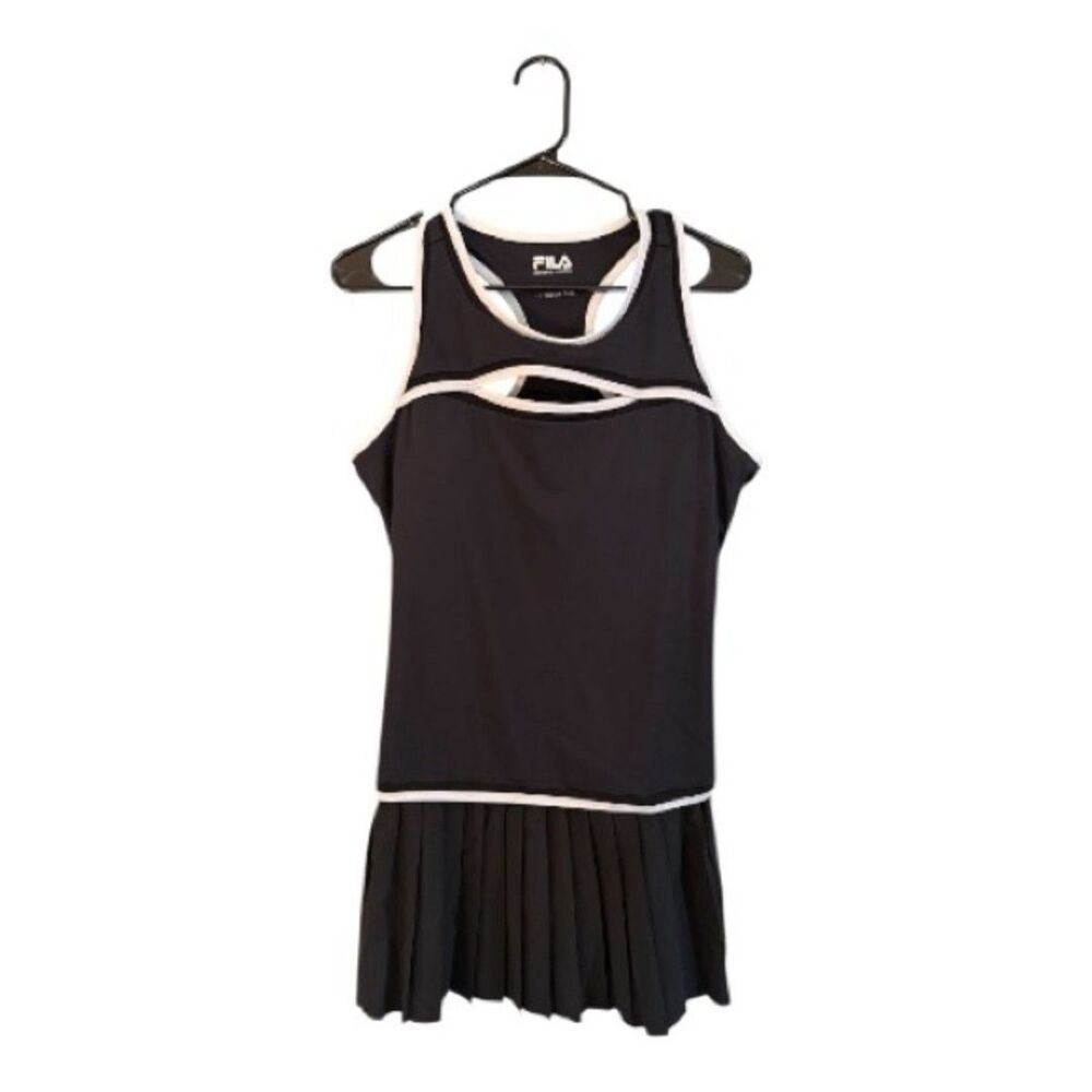 Fila x Brandon Maxwell Black Athletic SPF 50 Dress Large